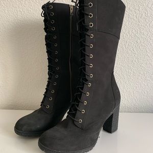 Black Timberland boots